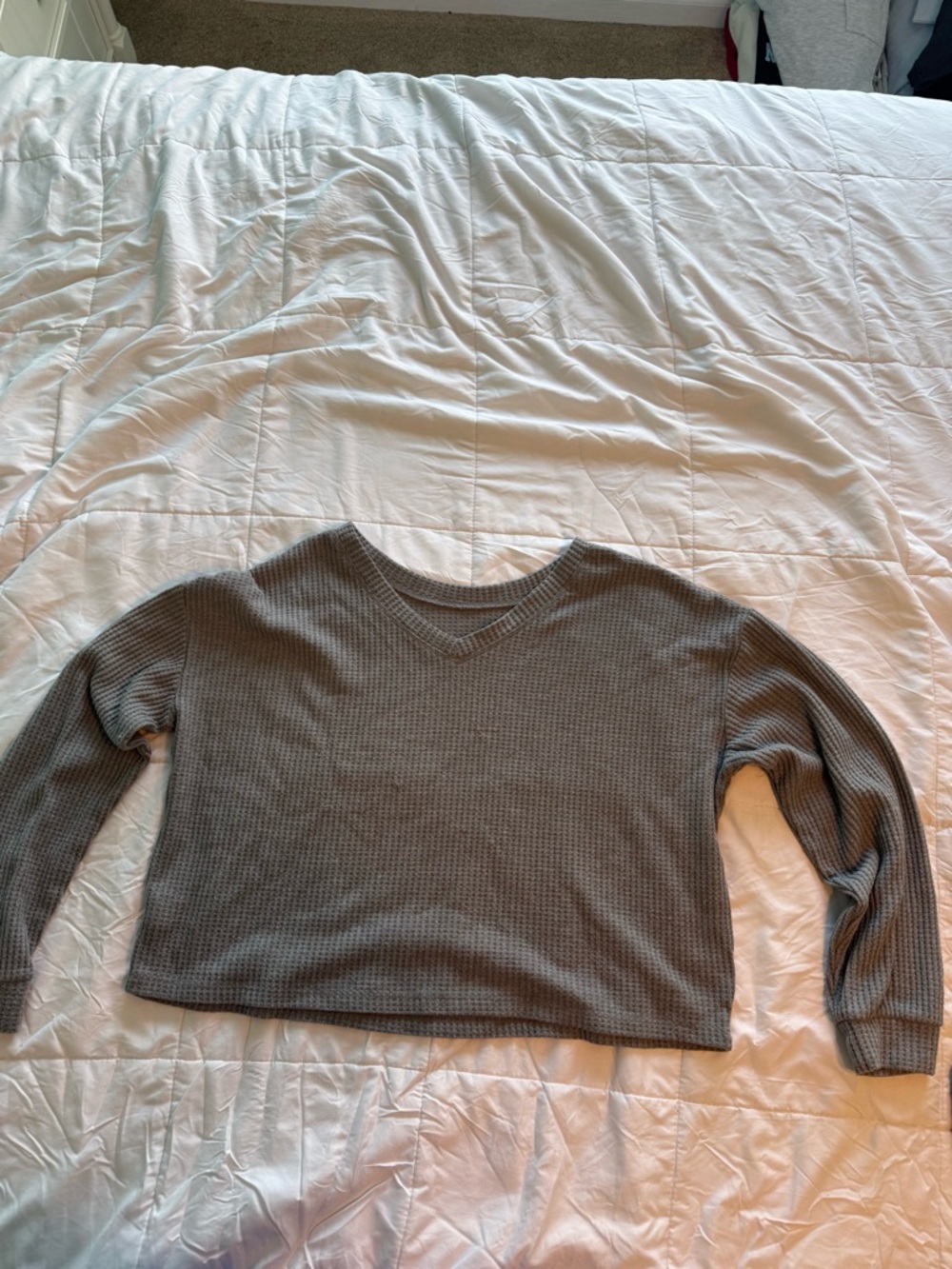 Aeropostale Reversible Gray Sweater